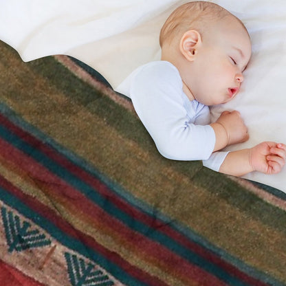 Bohemian Pattern Easy Care Throw Blanket