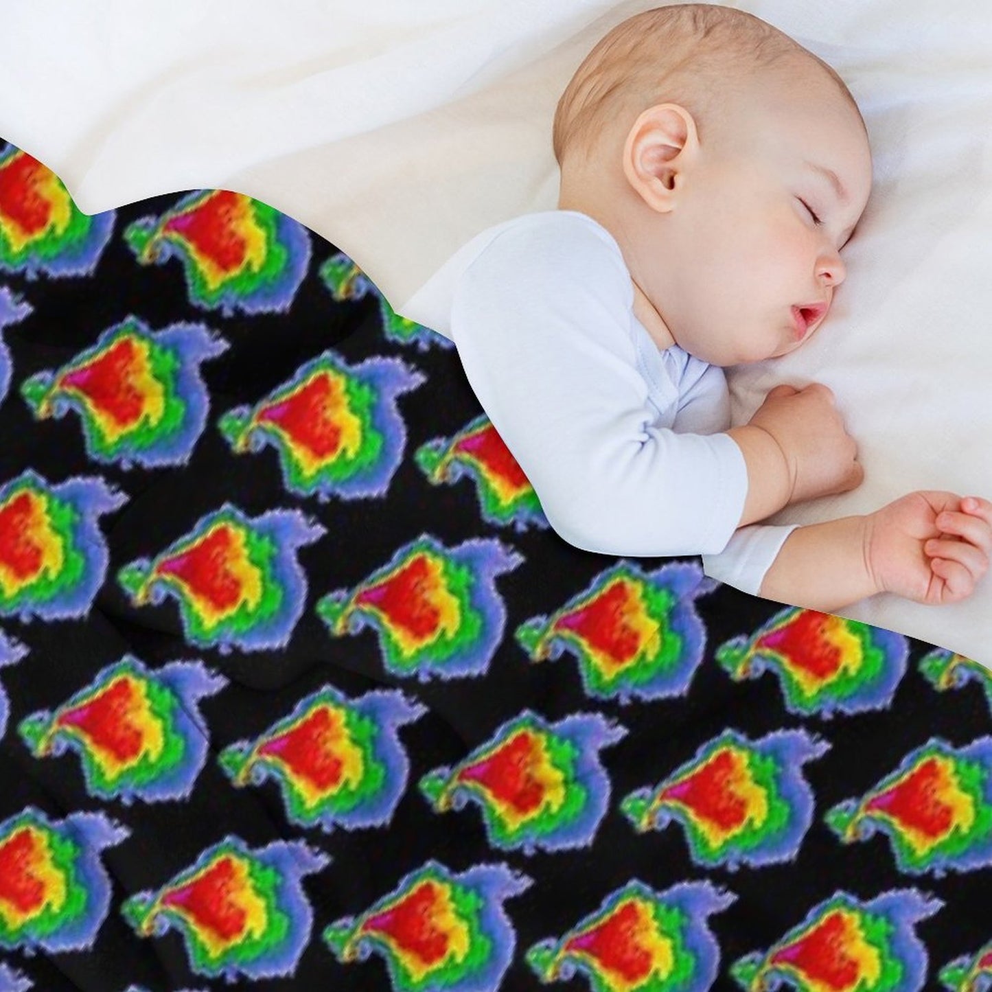 Supercell Radar Hook Echo 1 Sustainable Throw Blanket