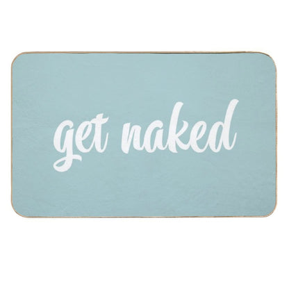 Get Naked Blue  Easy Maintenance Bath Mat