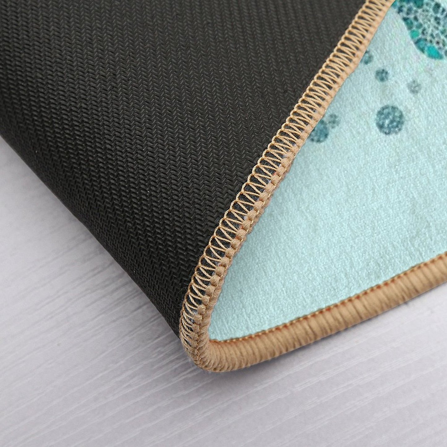 Glamour Aqua Turquoise Turtle Underwater Scenery Durable Bath Mat