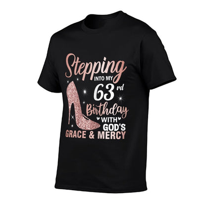 Stepping Into My 63rd Birthday Women 63 Year Old Bday  Graphic-printed T-Shirt