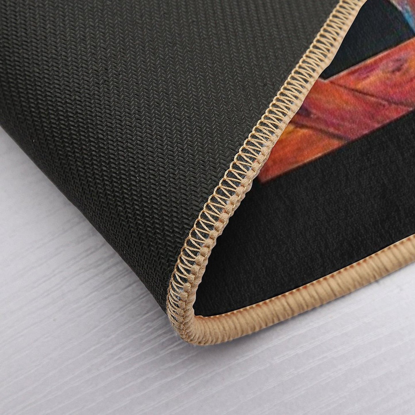 The Texas Long Horn, in All His Colorful Beauty  Versatile Bath Mat