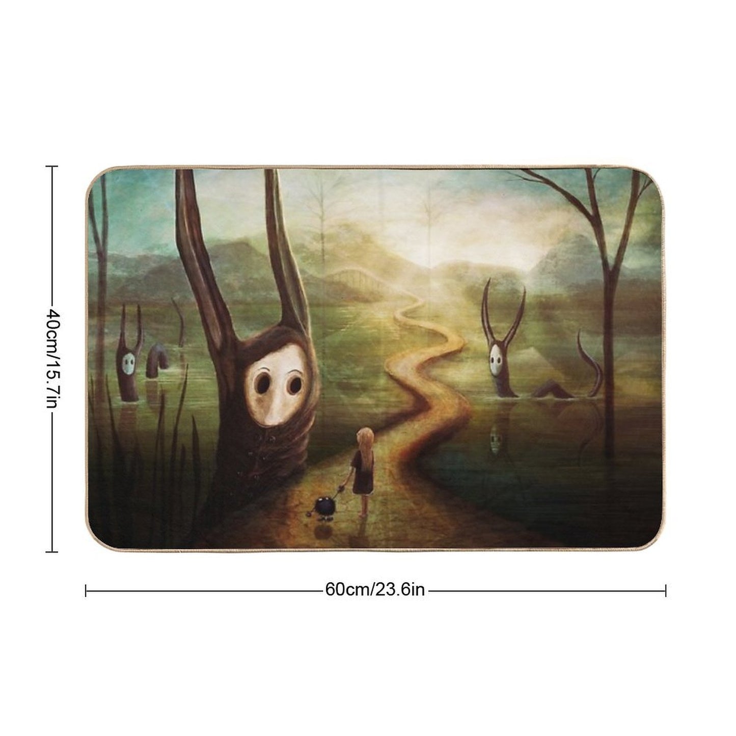 May We Pass by  Fade-Resistant Bath Mat