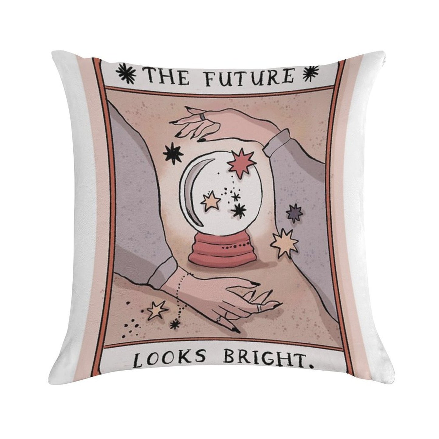 The Future Looks Bright Soft Decorative Cover Throw Pillow