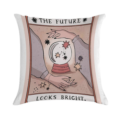 The Future Looks Bright Soft Decorative Cover Throw Pillow