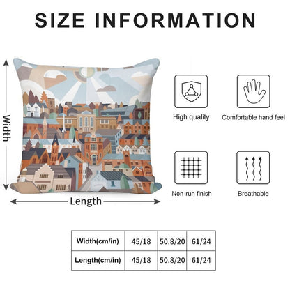 Harborne Soft Short Plush Fabric Throw Pillow