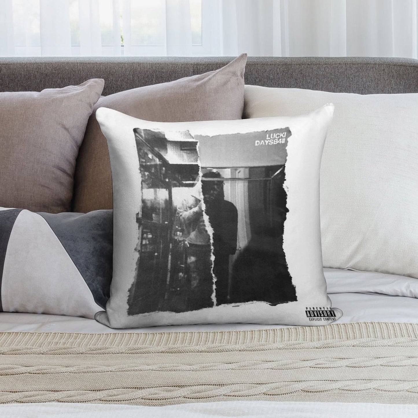 Lucki Days B4 Ii Ep Soft High-Density Material Throw Pillow