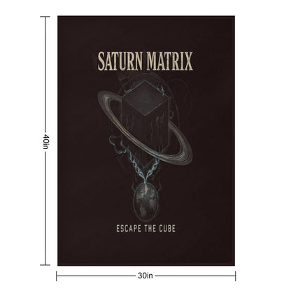 The Saturn Matrix Escape The Cube Lightweight Throw Blanket