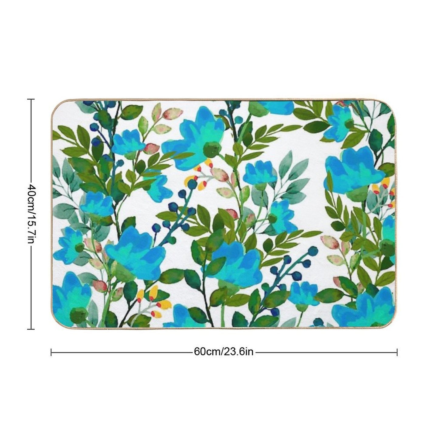 Blue #redbubble #decor #buyart  Non-Slip Bath Mat