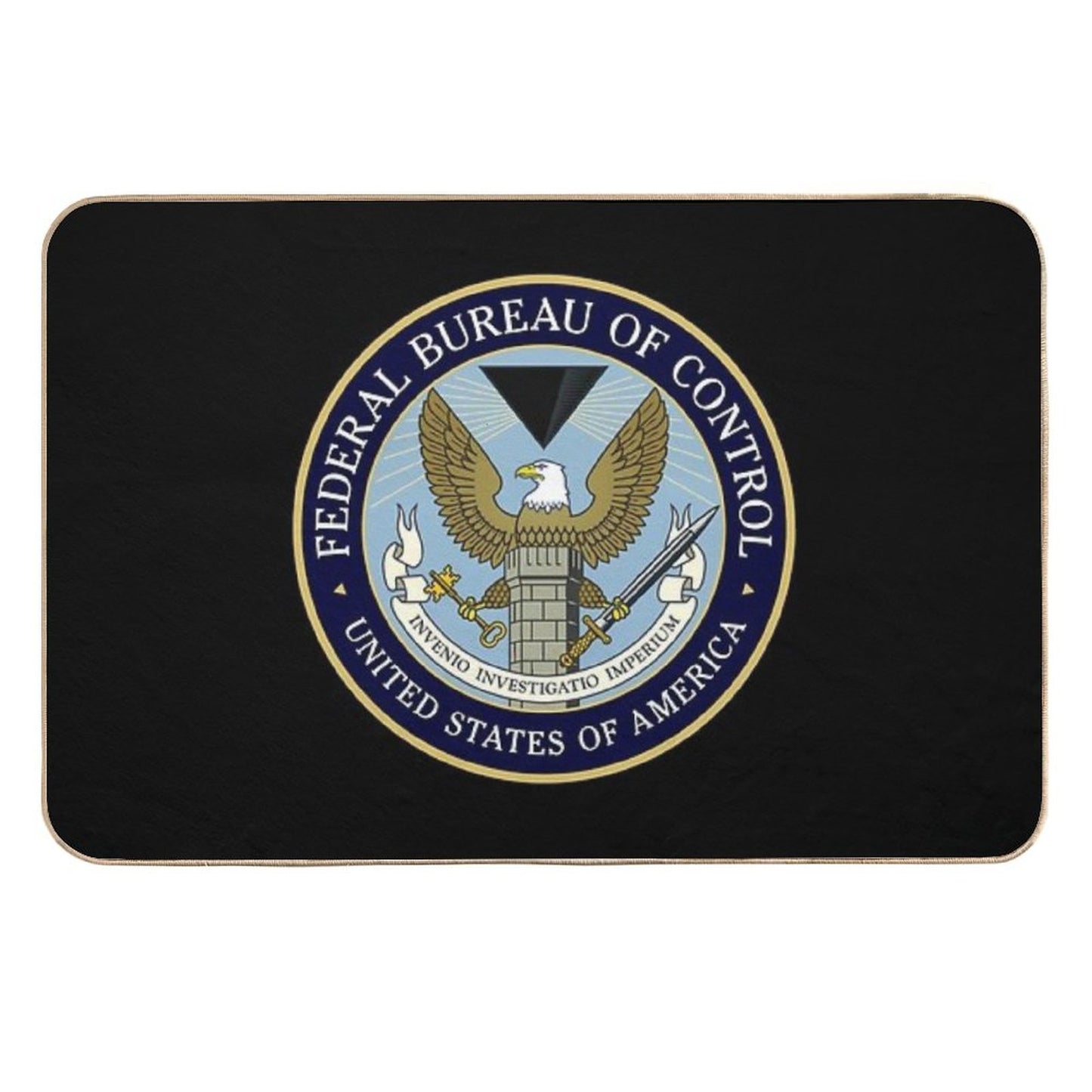 Control™ - Federal Bureau of Control (Logo) [Colored]  Non-Slip Bath Mat
