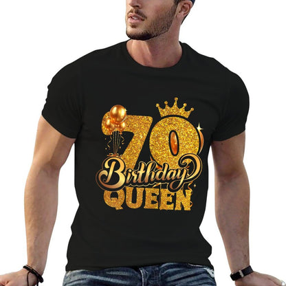 Birthday Queen 70 Year Old 70th Birthday It's My 70th Bday  Quick-drying T-Shirt