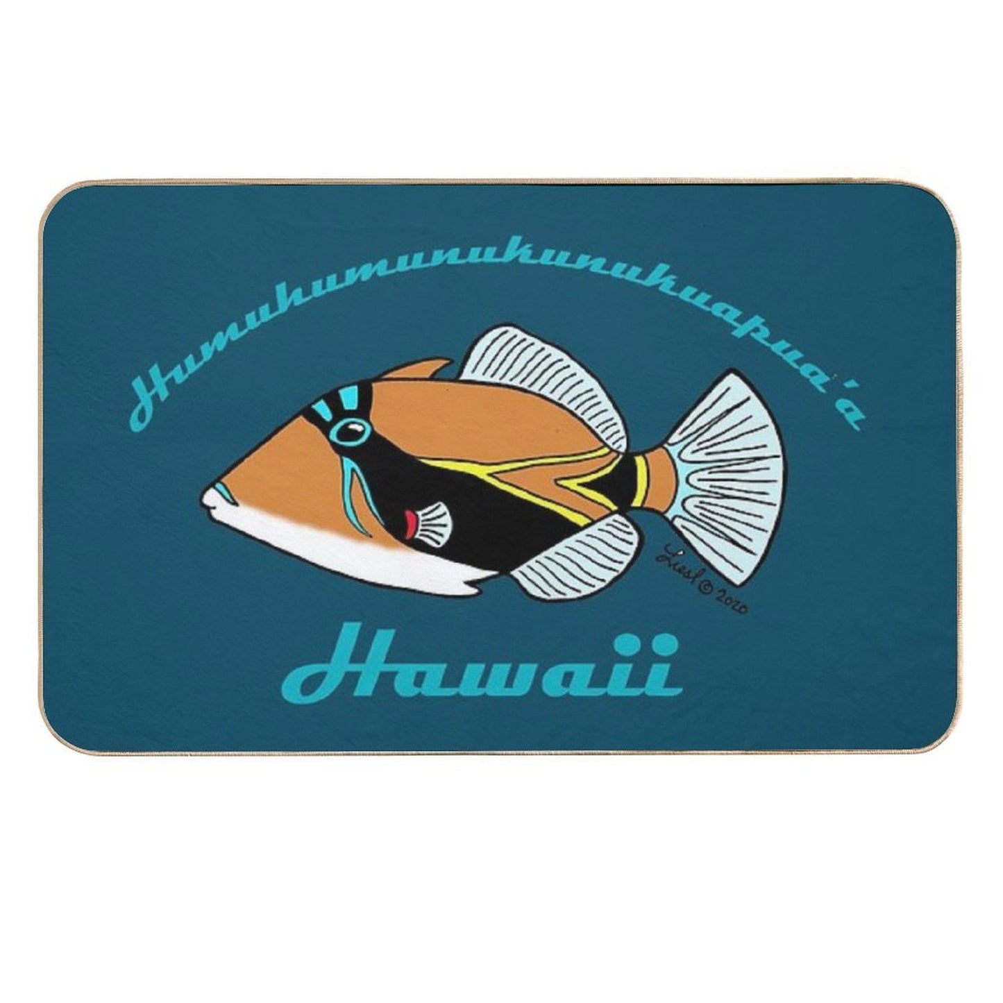 Humuhumu Hawaii  Slip-Resistant Bath Mat