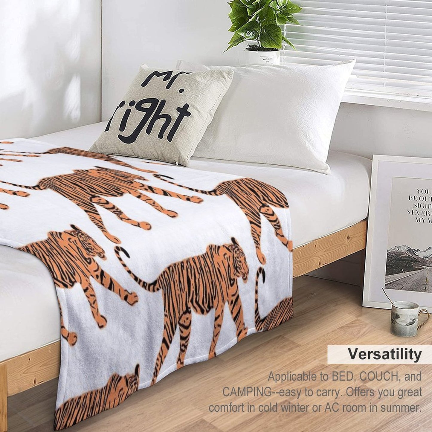 Tiger Travel-friendly Throw Blanket