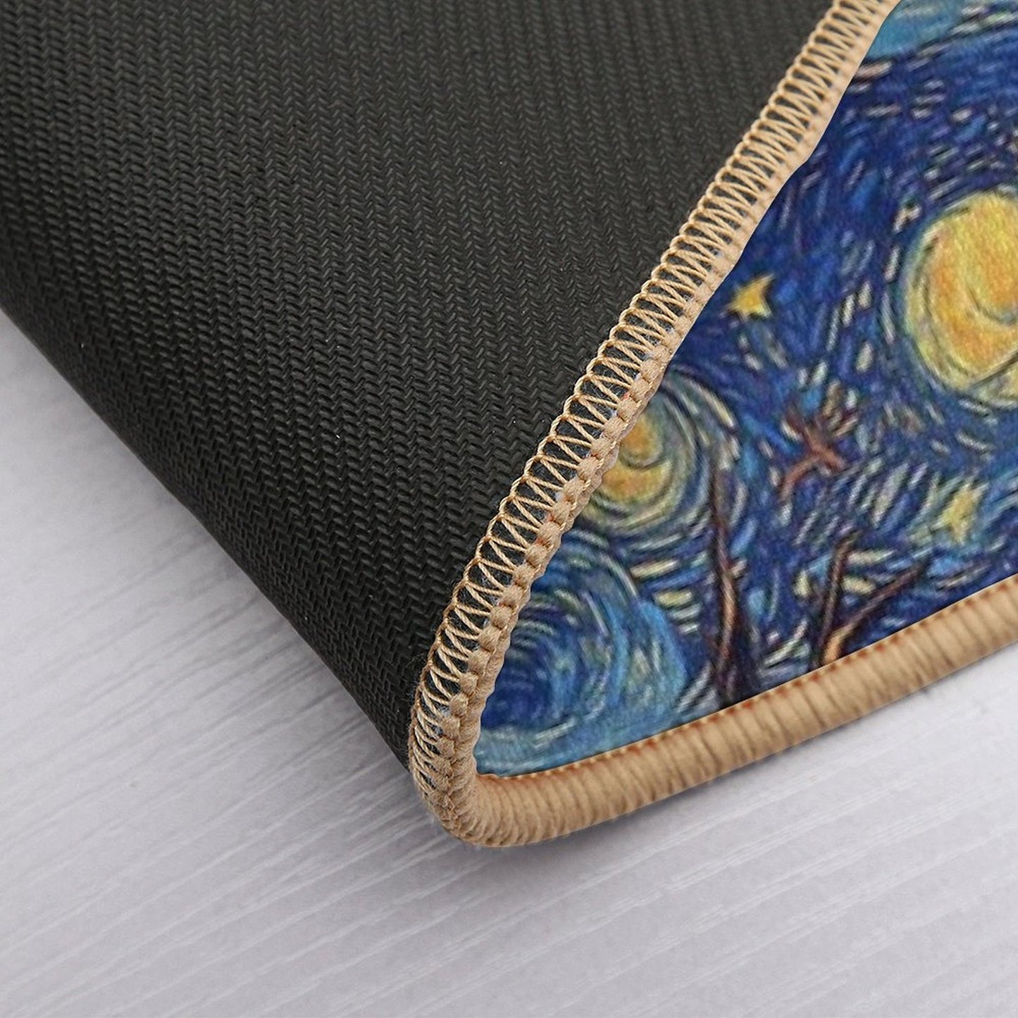 Starry Night of Happy Sloths  Dirt-Trapping Bath Mat