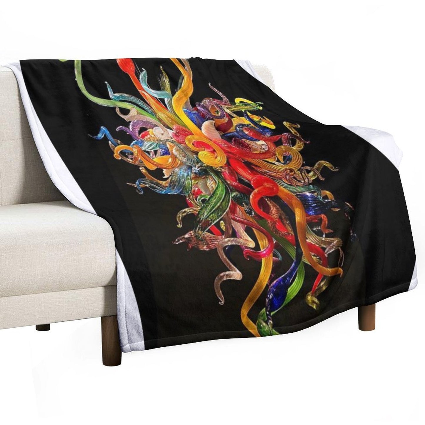Chihuly Chandeliers Shrink-resistant Throw Blanket
