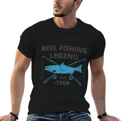 Reel Fishing Legend 1969  50th Birthday  Fishing Gift  Graphic-printed T-Shirt