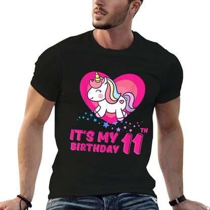 It's My 11th Birthday 11 Years Old Birthday Eleven Year Old  Relaxed-fit T-Shirt