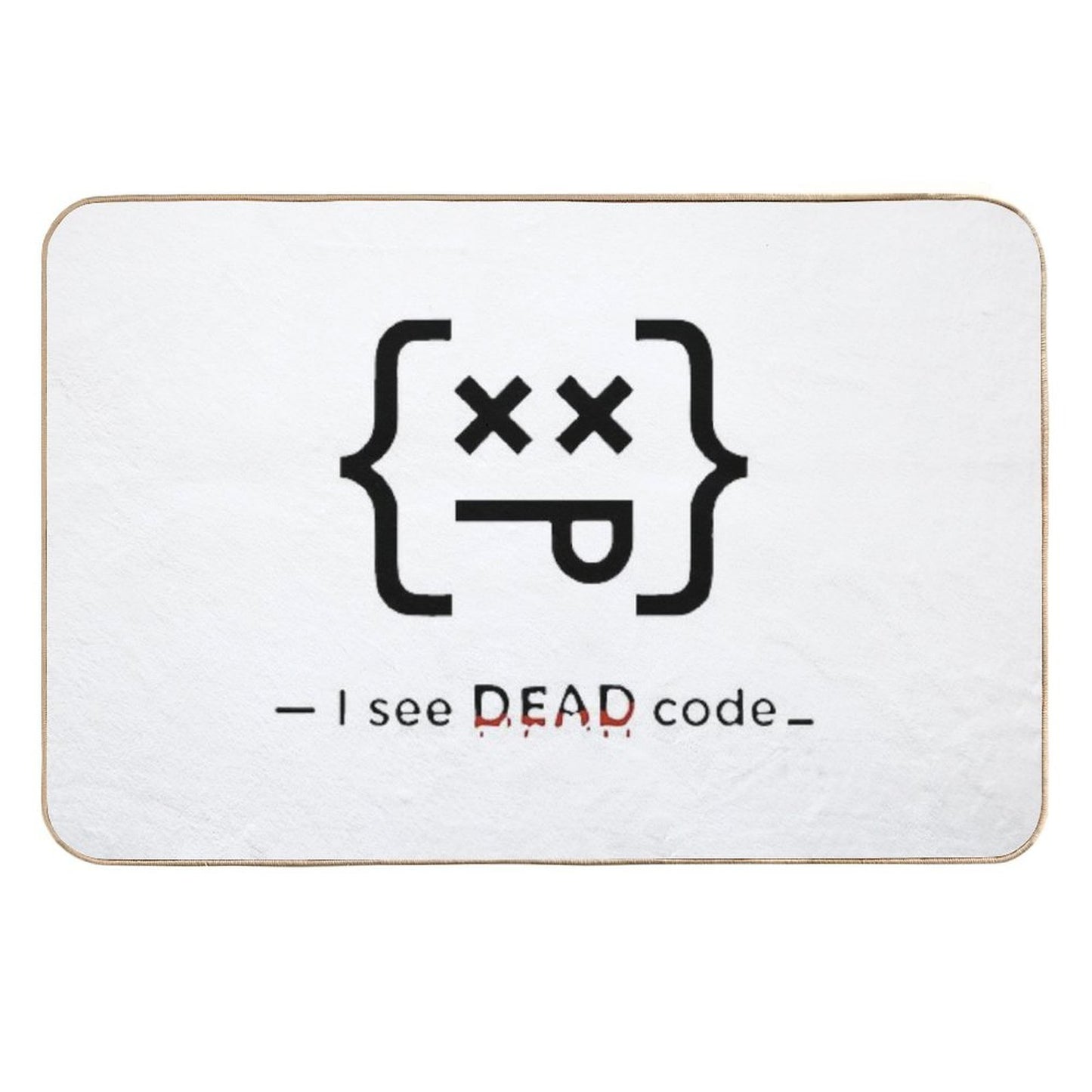 Code Sense – Funny Coding Shirt for Programmers And Tech Enthusiasts  Easy To Clean Bath Mat