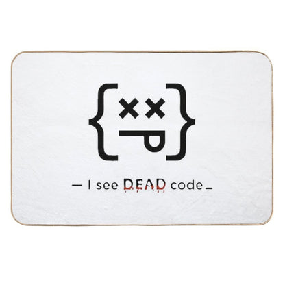 Code Sense – Funny Coding Shirt for Programmers And Tech Enthusiasts  Easy To Clean Bath Mat