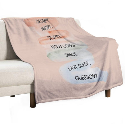 Project Hail Mary - Grumpy Angry Stupid Plush Throw Blanket