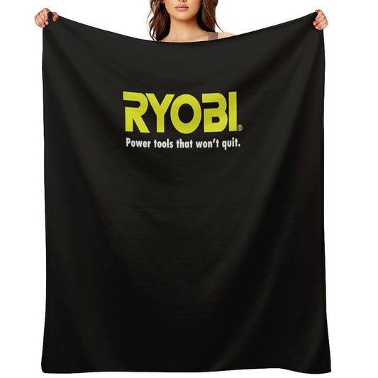 POWER TOOLS RYOBI LOGO Sustainable Throw Blanket
