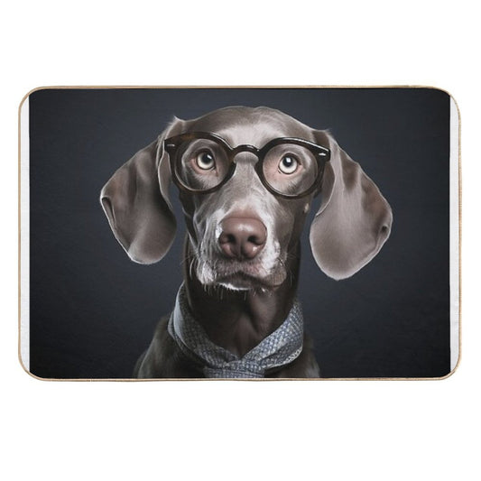 Mr Weimaraner  Repositionable Bath Mat