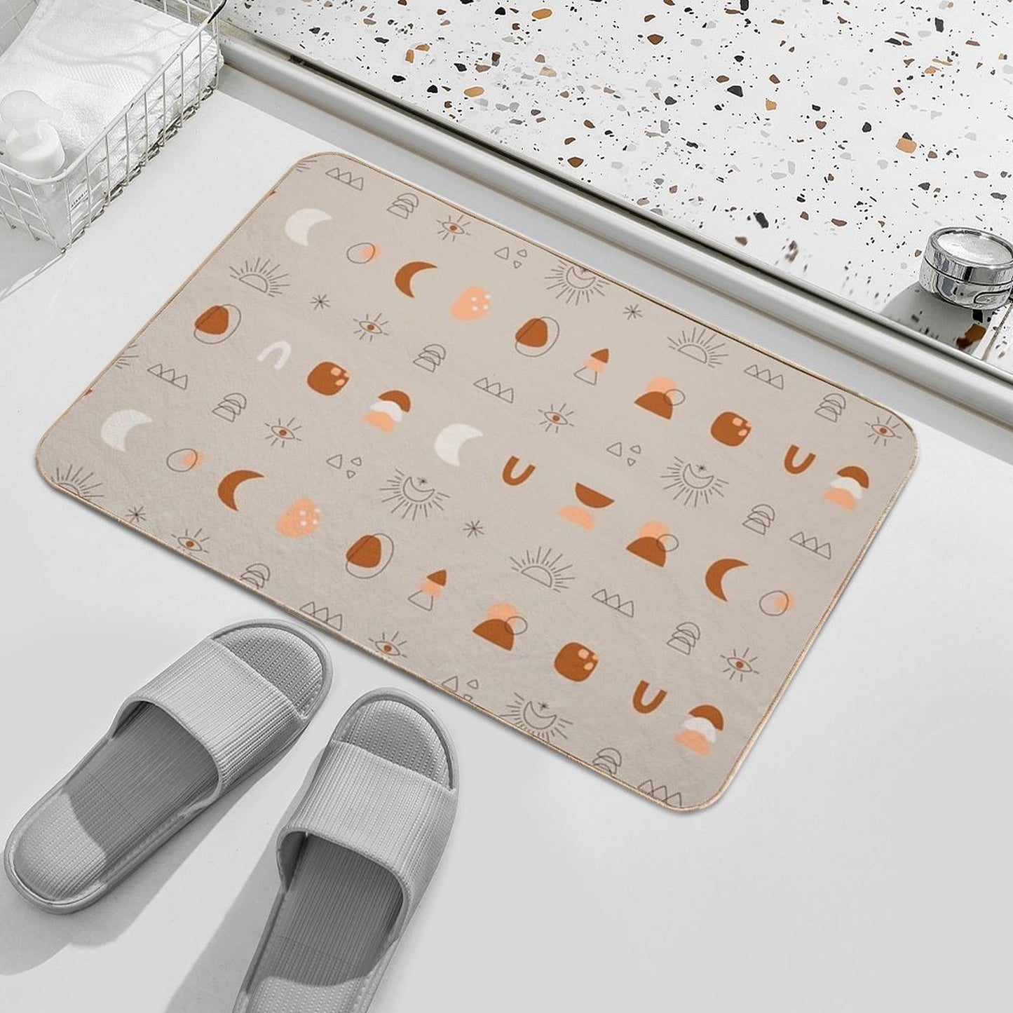 Boho Llama  Pet-Safe Bath Mat