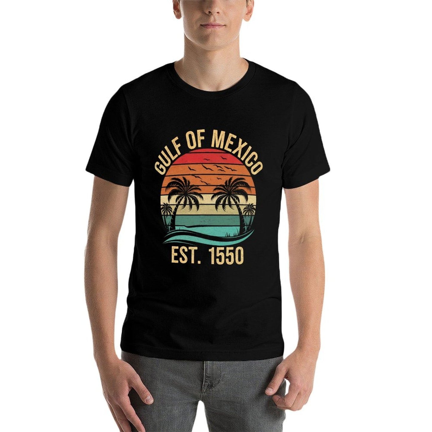 Gulf of Mexico Women Est 1550 Retro Vintage Beach Sweatshirt  High-quality Stitching T-Shirt