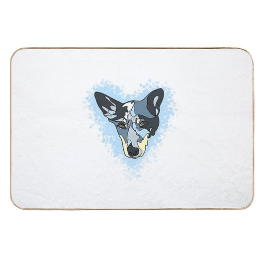 Heeler  Repositionable Bath Mat