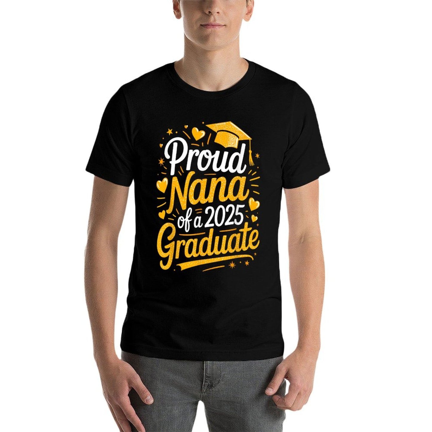 Proud Nana Of A 2025 Graduate  Slim-fit Cut T-Shirt