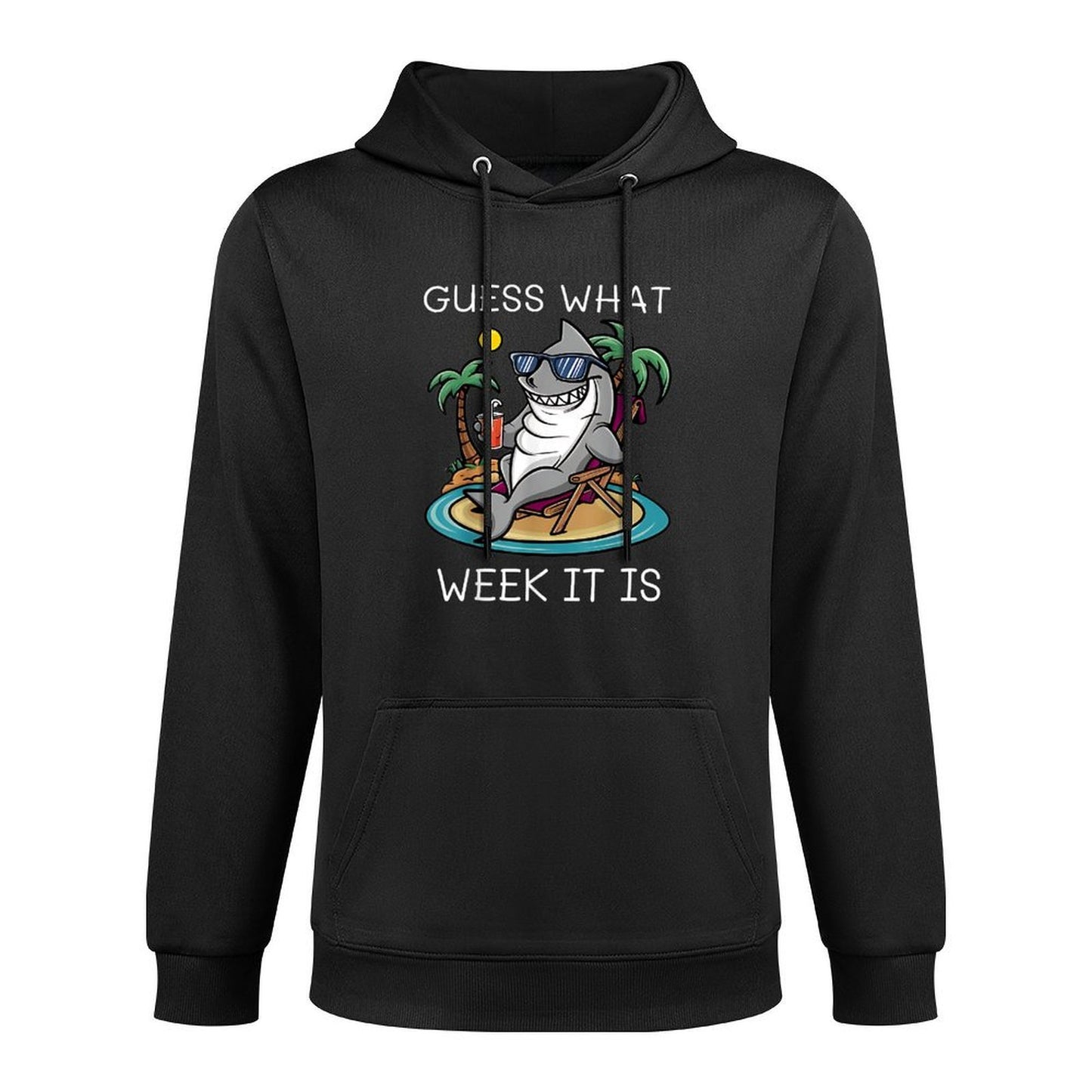 Cool Shark 2025 Week Guess What Week It Is Shark Lover Trip Layering Staple Hoodie