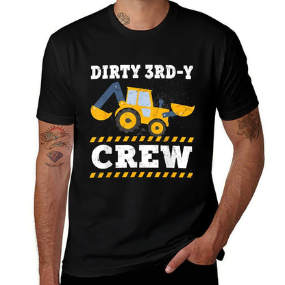 Dirty 3rdy Birthday Construction Truck 3rd Bday Crew  Lightweight T-Shirt