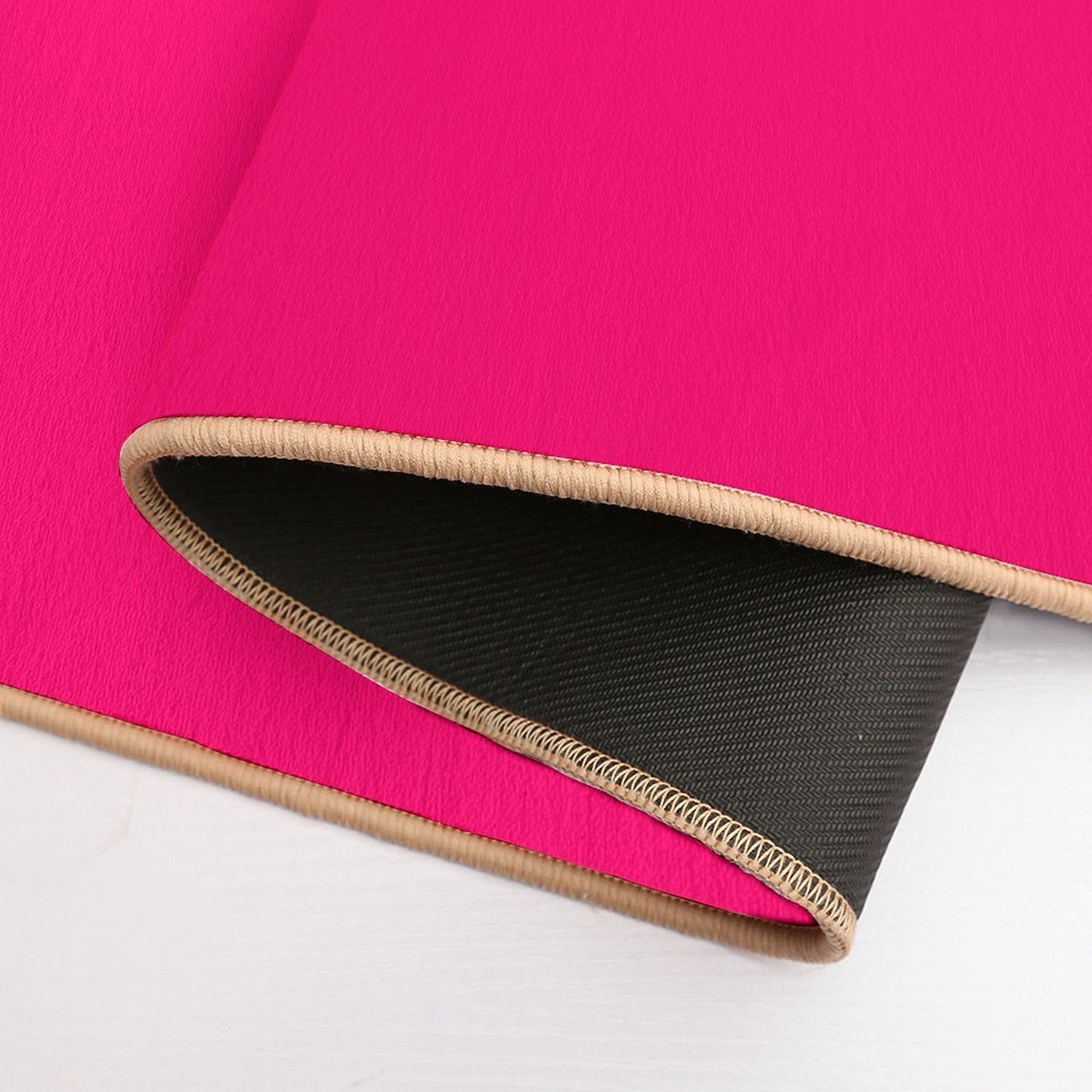 Fuchsia Flat Color  Non-Slip Bath Mat