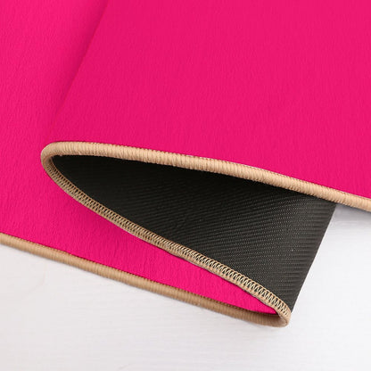 Fuchsia Flat Color  Non-Slip Bath Mat