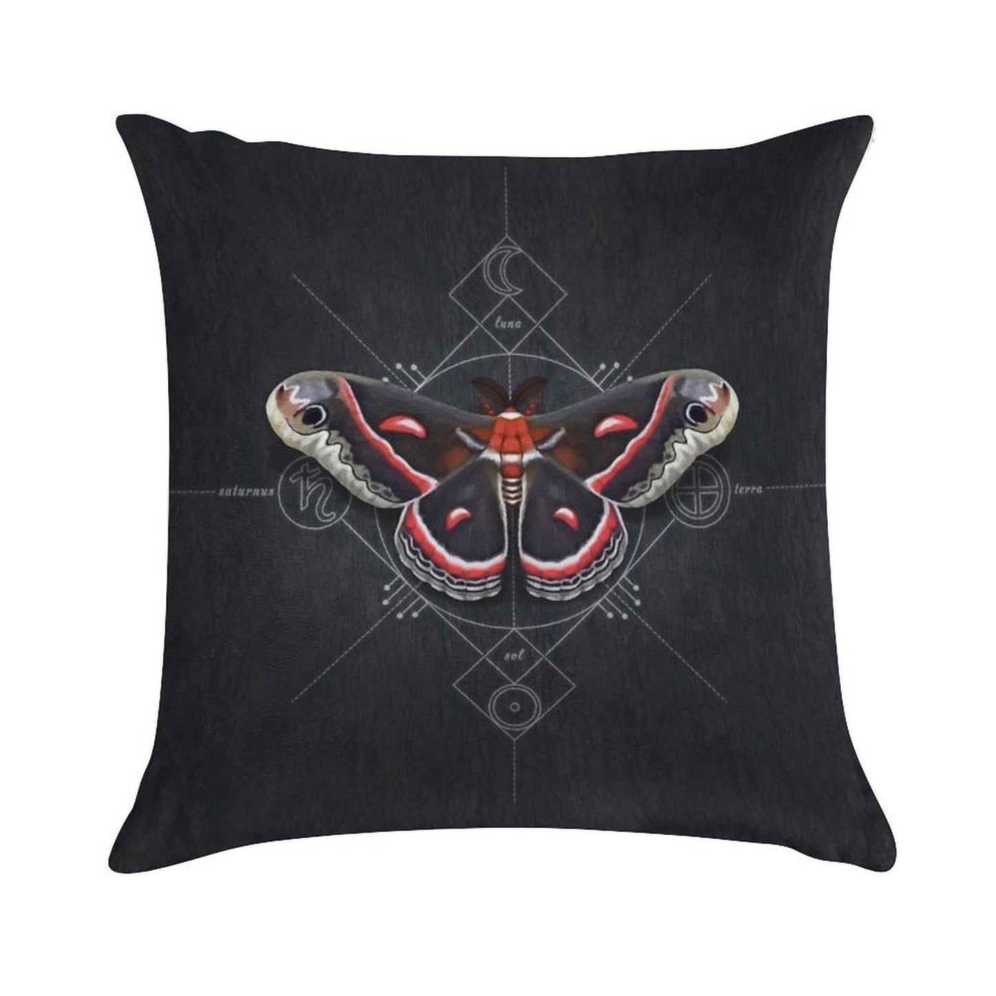 Cecropia Moth Soft Anti-Pilling Throw Pillow