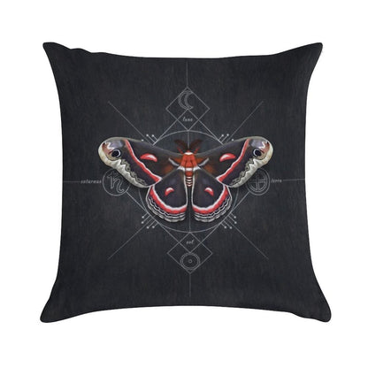 Cecropia Moth Soft Anti-Pilling Throw Pillow
