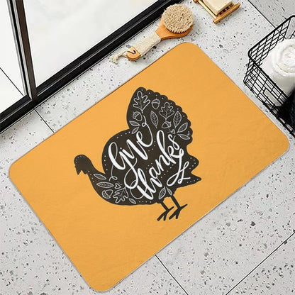 Give Thanks Turkey  Versatile Bath Mat