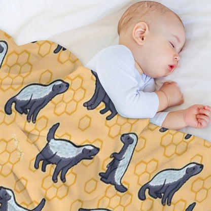 Honey Badger Don’t Care Sustainable Throw Blanket