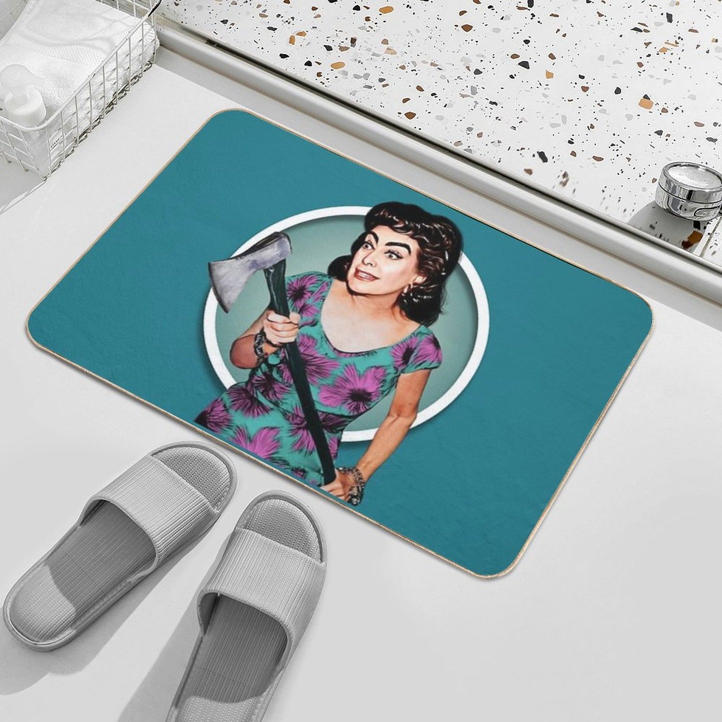 Joan Crawford- Strait Jacket  Multi-Purpose Bath Mat