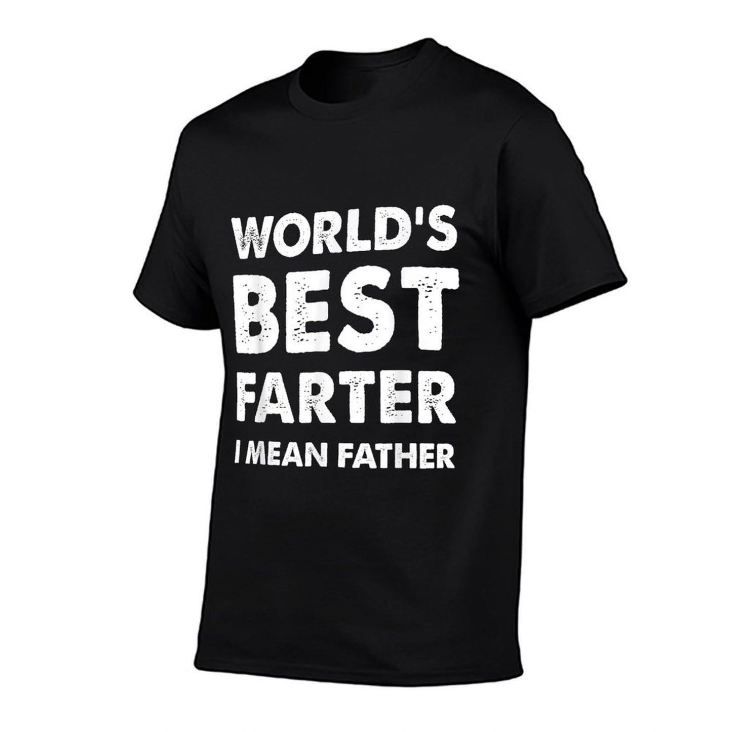 Fathers Day Retro Dad Worlds Best Farter I Mean Father  Tagless Design T-Shirt