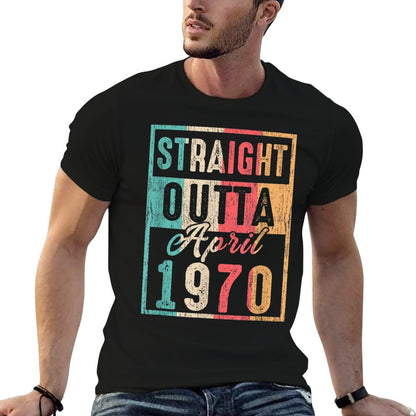 Vintage Straight Outta April 1970 Retro 50th Birthday  Quick-drying T-Shirt