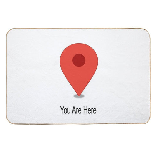 You Are Here  Absorbent Bath Mat