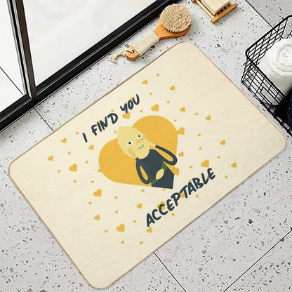 I Find You Acceptable (Adventure Time)  Easy Maintenance Bath Mat