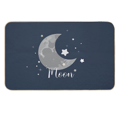 Moon Illustration  Long-Lasting Bath Mat
