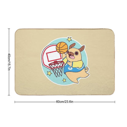 Pug All Star  Non-Slip Bath Mat