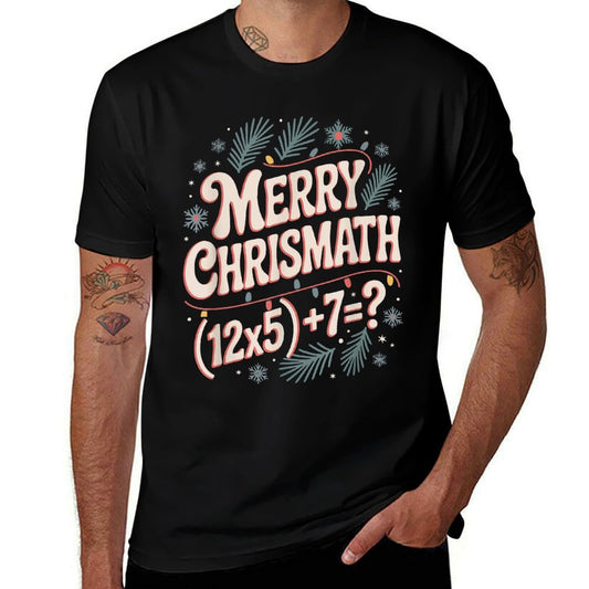 Merry Christmath Math Christmas Xmas Holiday Number 67  Durable T-Shirt
