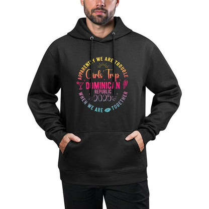 Girls Trip Dominican Republic 2025 Summer Vacation Women Kangaroo Pocket Hoodie