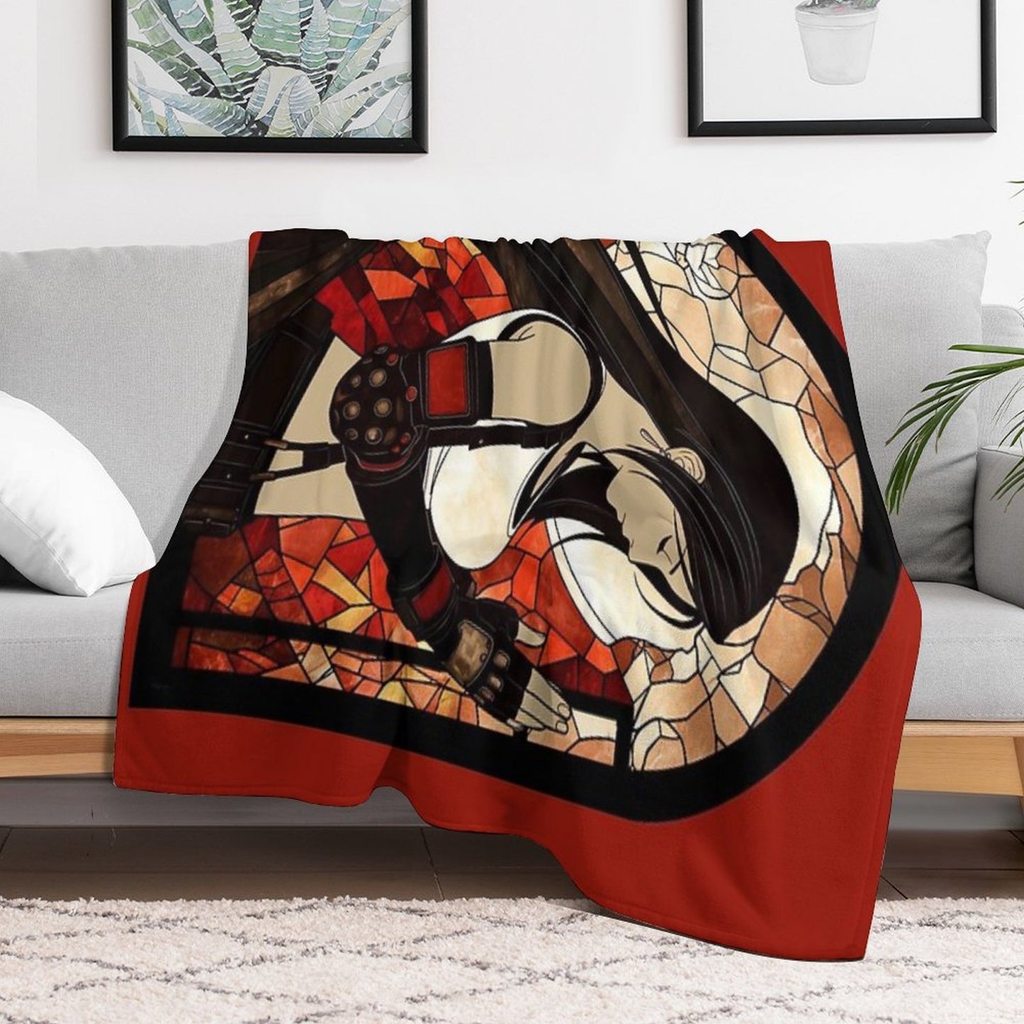Stained Glass Tifa Comfort Throw Blanket