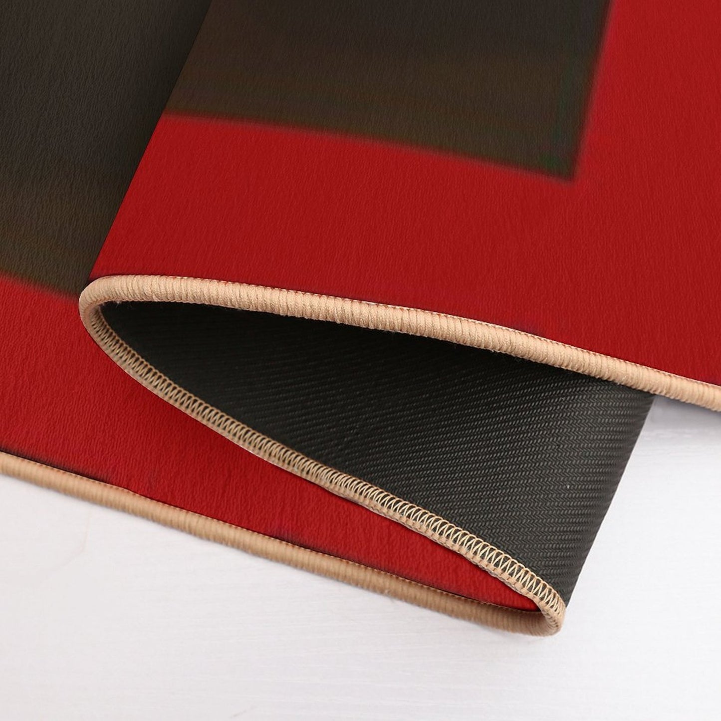 Black Pearl (Red)  Slip-Resistant Bath Mat
