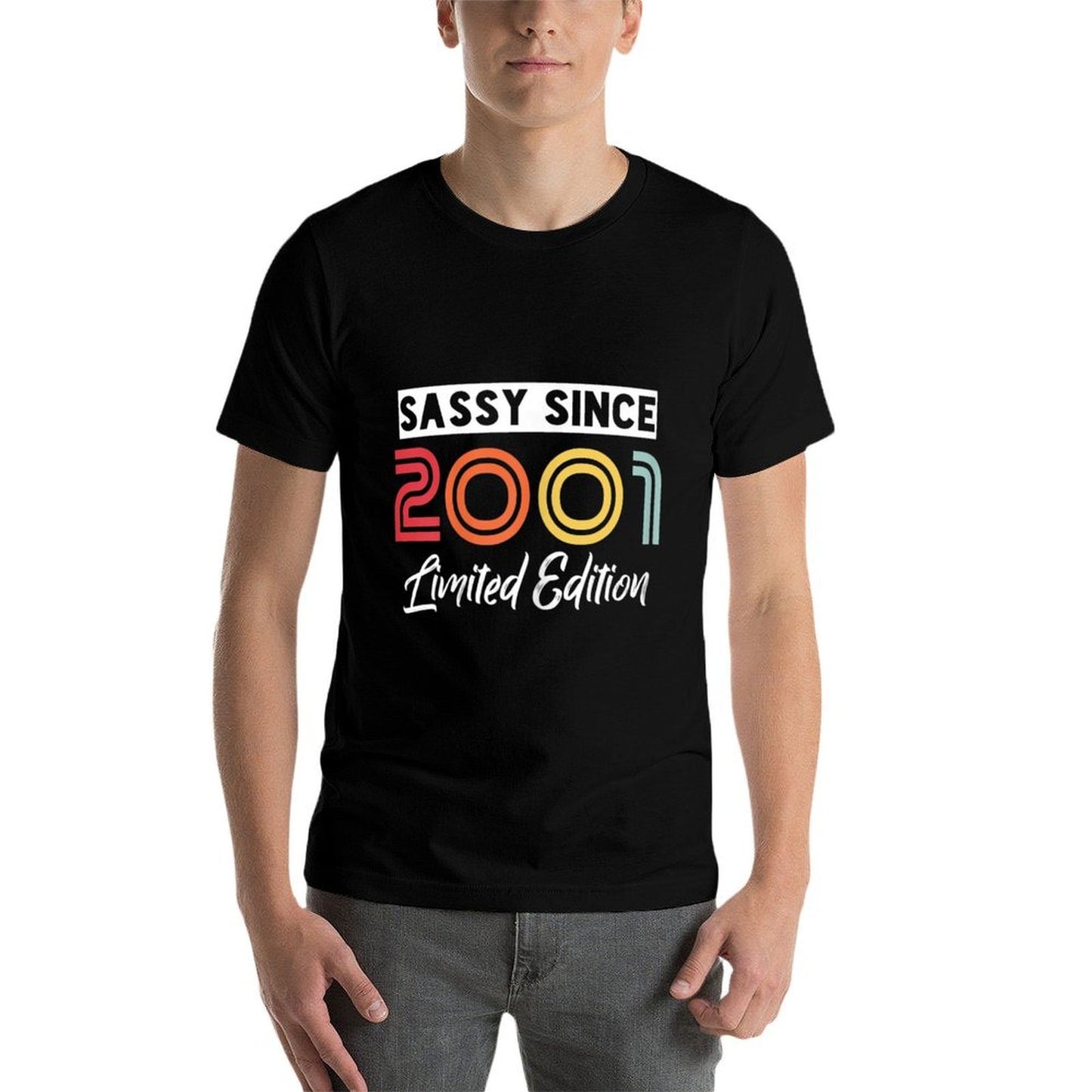 Womens Sassy Since 2001 Limited Edition Womens 21st Birthday  Polyester Blend T-Shirt